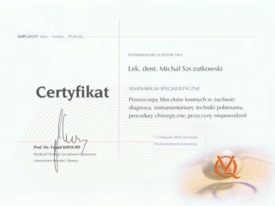 Michał Szczutkowski dyplom 13 - <span>lek. dent. Michał Szczutkowski</span><br/>