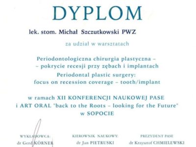 Michał Szczutkowski dyplom 15 - <span>lek. dent. Michał Szczutkowski</span><br/>