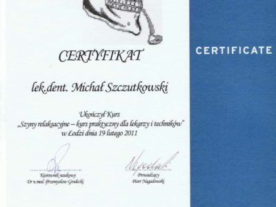 Michał Szczutkowski dyplom 24 - <span>lek. dent. Michał Szczutkowski</span><br/>
