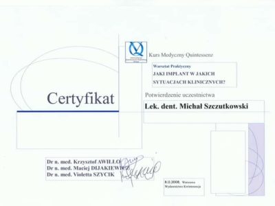 Michał Szczutkowski dyplom 27 - <span>lek. dent. Michał Szczutkowski</span><br/>