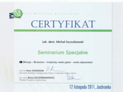 Michał Szczutkowski dyplom 6 - <span>lek. dent. Michał Szczutkowski</span><br/>